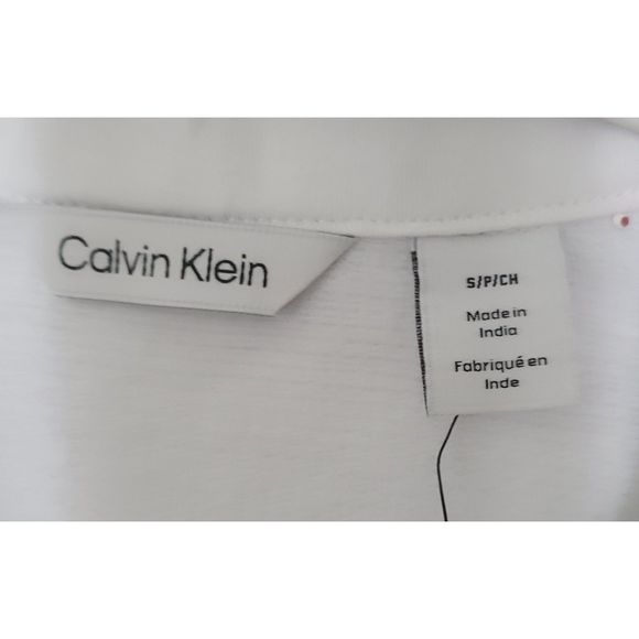 Calvin Klein NWT Women's Brilliant White Full Zip Jacket Size Small - Picture 4 of 6